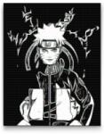  Gyémántszemes festmény - Uzumaki Naruto Méret: 40x50cm, Keretezés: Fatáblával, Gyémántok: Kerek