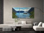  Gyémántszemes festmény - Lagúna öböl (3 db-os készlet) Méret: 40x60cm (3db), Keretezés: Kartonlemezen, Gyémántok: Négyzet alakú