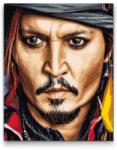  Gyémántszemes festmény - Johny Depp 3 Méret: 30x40cm, Keretezés: Keret nélkül (csak a vászon), Gyémántok: Kerek