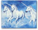  Gyémántszemes festmény - Unikornisok Méret: 30x40cm, Keretezés: Műanyagtáblával, Gyémántok: Kerek