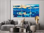  Gyémánt kirakó - Balti-tenger (3 db-os készlet) Méret: 30x40cm (3db), Keretezés: Kartonlemezen, Gyémántok: Négyzet alakú