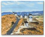  Gyémántszemes festmény - Szélmalmok, Toledo 2 Méret: 40x50cm, Keretezés: Műanyagtáblával, Gyémántok: Négyzet alakú