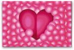 Gyémántszemes festmény - Szív buborékban Méret: 40x60cm, Keretezés: Keret nélkül (csak a vászon), Gyémántok: Négyzet alakú