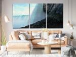  Gyémánt kirakó - Niagara-vízesés (3 db-os készlet) Méret: 40x60cm (3db), Keretezés: Kartonlemezen, Gyémántok: Négyzet alakú