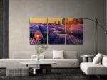  Gyémántszemes festmény - Levendulamező (3 db-os készlet) Méret: 40x60cm (3db), Keretezés: Műanyagtáblával, Gyémántok: Négyzet alakú