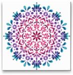  Gyémántszemes festmény - Mandala17 Méret: 50x50cm, Keretezés: Kartonlemezen, Gyémántok: Kerek
