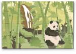  Gyémánt kirakó - Panda az esőerdőben Méret: 40x60cm, Keretezés: Műanyagtáblával, Gyémántok: Négyzet alakú