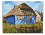  Gyémántszemes festmény - Vidéki ház Méret: 40x50cm, Keretezés: Kartonlemezen, Gyémántok: Kerek