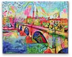  Gyémántszemes festmény - Színes híd Méret: 30x40cm, Keretezés: Kartonlemezen, Gyémántok: Négyzet alakú