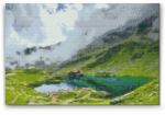  Gyémántszemes festmény - Bilea-tó, Románia Méret: 40x60cm, Keretezés: Kartonlemezen, Gyémántok: Kerek