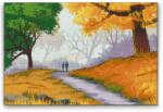  Gyémántszemes festmény - Természet ősszel Méret: 40x60cm, Keretezés: Műanyagtáblával, Gyémántok: Négyzet alakú
