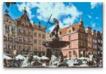  Gyémántszemes festmény - Neptun-kút, Gdansk, Lengyelország Méret: 40x60cm, Keretezés: Kartonlemezen, Gyémántok: Kerek