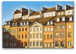  Gyémántszemes festmény - Varsói óváros, Lengyelország Méret: 40x60cm, Keretezés: Keret nélkül (csak a vászon), Gyémántok: Kerek