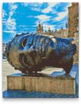  Gyémántszemes festmény - Eros Bendato bronz fejszobra, Krakkó Méret: 30x40cm, Keretezés: Keret nélkül (csak a vászon), Gyémántok: Négyzet alakú