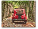  Gyémántszemes festmény - Fiat 500 Méret: 30x40cm, Keretezés: Keret nélkül (csak a vászon), Gyémántok: Négyzet alakú