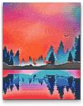  Gyémántszemes festmény - Téli világ 2 Méret: 40x50cm, Keretezés: Keret nélkül (csak a vászon), Gyémántok: Négyzet alakú