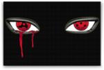  Gyémántszemes festmény - Mangekyou sharingan Méret: 40x60cm, Keretezés: Kartonlemezen, Gyémántok: Kerek