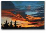  Gyémántszemes festmény - Színes ég Méret: 40x60cm, Keretezés: Keret nélkül (csak a vászon), Gyémántok: Kerek