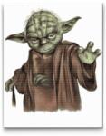  Gyémántszemes festmény - Yoda Méret: 40x50cm, Keretezés: Keret nélkül (csak a vászon), Gyémántok: Kerek