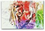  Gyémántszemes festmény - Marilyn Monroe Méret: 40x60cm, Keretezés: Műanyagtáblával, Gyémántok: Négyzet alakú