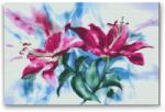  Gyémántszemes festmény - Liliom Méret: 40x60cm, Keretezés: Műanyagtáblával, Gyémántok: Négyzet alakú