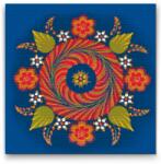  Gyémántszemes festmény - Mandala 4 Méret: 50x50cm, Keretezés: Keret nélkül (csak a vászon), Gyémántok: Kerek