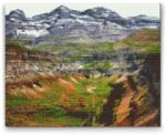  Gyémántszemes festmény - Ordesa Kanyon, Spanyolország Méret: 30x40cm, Keretezés: Kartonlemezen, Gyémántok: Négyzet alakú