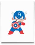  Gyémántszemes festmény - Avengers, Amerika kapitánya Méret: 40x50cm, Keretezés: Keret nélkül (csak a vászon), Gyémántok: Kerek