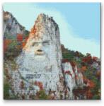  Gyémántszemes festmény - Decebalus-szobor, Románia Méret: 50x50cm, Keretezés: Műanyagtáblával, Gyémántok: Kerek