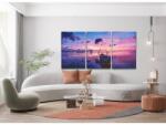  Gyémánt kirakó - Lila napfelkelte (3 db-os készlet) Méret: 40x60cm (3db), Keretezés: Keret nélkül (csak a vászon), Gyémántok: Kerek
