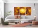  Gyémántszemes festmény - Aranyvirág (3 db-os készlet) Méret: 40x60cm (3db), Keretezés: Műanyagtáblával, Gyémántok: Kerek