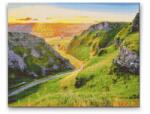  Gyémántszemes festmény - Peak District - Nemzeti Park, Egyesült Királyság Méret: 40x50cm, Keretezés: Kartonlemezen, Gyémántok: Négyzet alakú