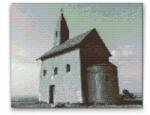  Gyémántszemes festmény - Dražovcei templom, Nyitra, Szlovákia Méret: 40x50cm, Keretezés: Keret nélkül (csak a vászon), Gyémántok: Kerek