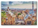  Gyémántszemes festmény - Güell park, Barcelona Méret: 40x60cm, Keretezés: Műanyagtáblával, Gyémántok: Négyzet alakú
