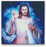  Gyémántszemes festmény - Jézus Méret: 50x50cm, Keretezés: Keret nélkül (csak a vászon), Gyémántok: Négyzet alakú