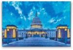  Gyémántszemes festmény - Washington DC - Capitolium Méret: 40x60cm, Keretezés: Műanyagtáblával, Gyémántok: Négyzet alakú
