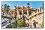  Gyémántszemes festmény - Güell park, Barcelona 4 Méret: 40x60cm, Keretezés: Keret nélkül (csak a vászon), Gyémántok: Négyzet alakú