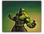  Gyémántszemes festmény - Hulk Méret: 30x40cm, Keretezés: Kartonlemezen, Gyémántok: Négyzet alakú