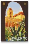  Gyémántszemes festmény - Pószter Palermo, Olaszország Méret: 40x60cm, Keretezés: Kartonlemezen, Gyémántok: Négyzet alakú
