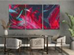  Gyémántszemes festmény - Absztrakt háttér (3 db-os készlet) Méret: 40x60cm (3db), Keretezés: Kartonlemezen, Gyémántok: Kerek