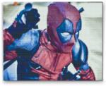  Gyémántszemes festmény - Deadpool Méret: 40x50cm, Keretezés: Keret nélkül (csak a vászon), Gyémántok: Kerek