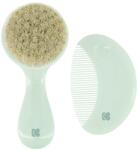 Kikkaboo Гребен и четка от естествен косъм Kikkaboo - Savanna Mint (31303040088)
