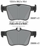 TEXTAR set placute frana, frana disc TEXTAR Q+ 2628701 (2628701)