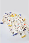 BabyCosy Set 2 salopetele cu maneca lunga si pantaloni lungi - 100%bumbac organic - Galben si Mov, BabyCosy (Marime: 18-24 Luni) (BC-CSY5815-18)