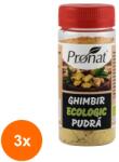 Pronat Pet Pack Set 3 x Ghimbir Bio, Macinat, 35 g