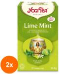 YOGI TEA Set 2 x Ceai Bio cu Lamaie si Menta, Yogi Tea, 17 Plicuri, 30.6 g