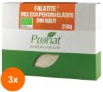 Pronat Box Display Set 3 x Mix Bio din Faina de Naut cu Condimente, pentru Clatite, Falatite, 250 g