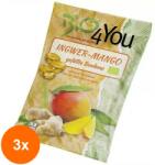 Bio4You Set 3 x Dropsuri BIO cu Ghimbir si Mango, 75 g