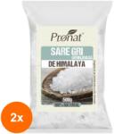 Pronat Foil Pack Set 2 x Sare de Himalaya Gri Grunjoasa 500 g