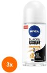 Nivea Set Deodorant Roll-On Invisible Black & White Ultimate Impact Nivea Deo 50ml